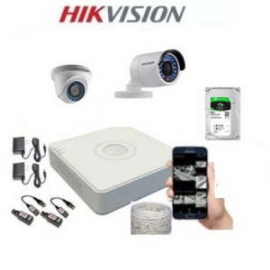 Kit de 2 Cámaras de Seguridad Hikvisión